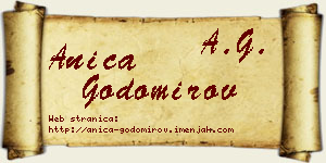 Anica Godomirov vizit kartica